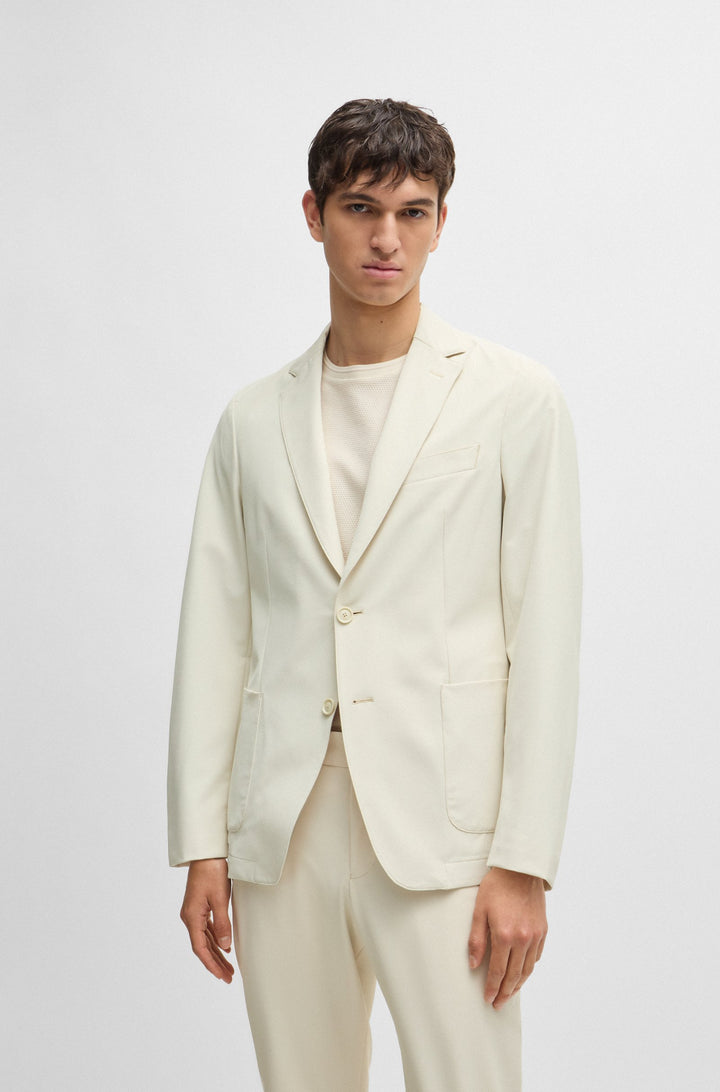BOSS Blazers Slim Fit in Polyester Mix - P-HANRY-WG-PK-243F 10261380 01-50521592- Concorde Fashion#color_white-131