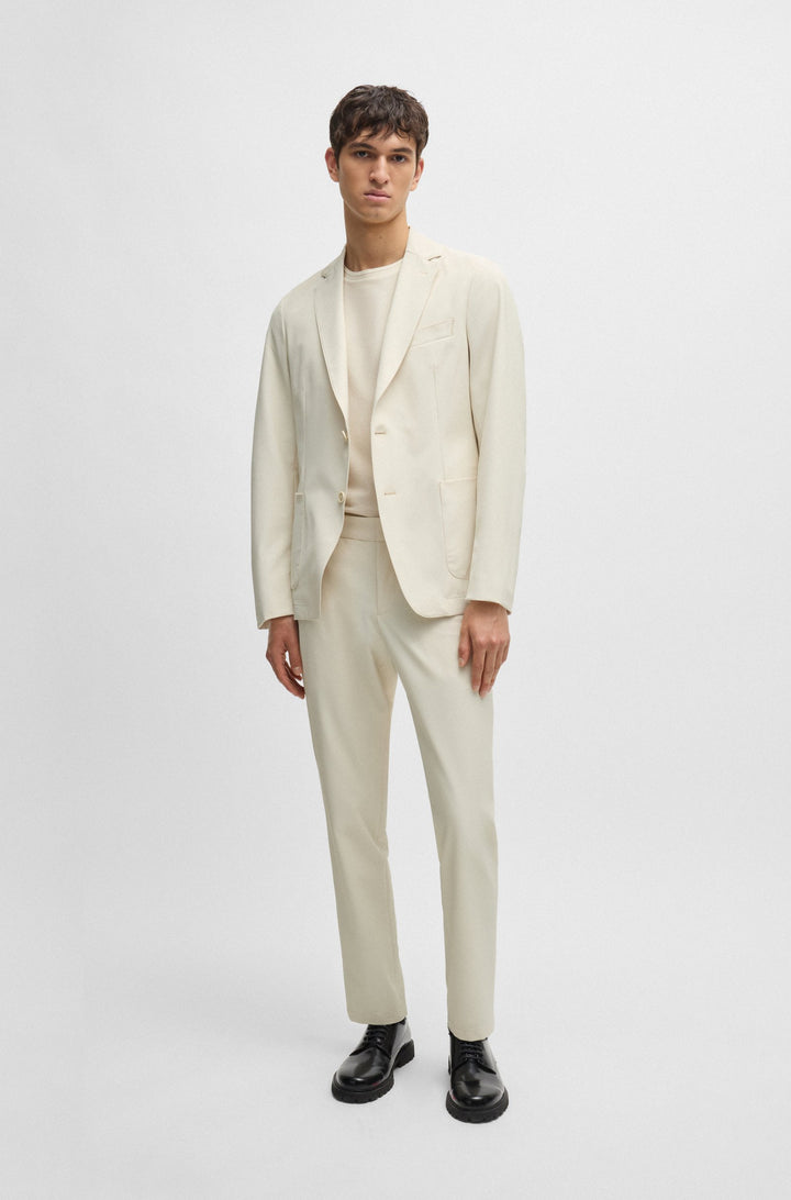 BOSS Blazers Slim Fit in Polyester Mix - P-HANRY-WG-PK-243F 10261380 01-50521592- Concorde Fashion#color_white-131