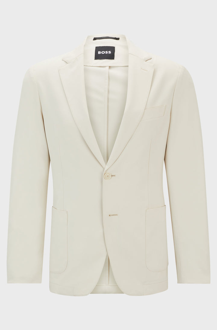 BOSS Blazers Slim Fit in Polyester Mix - P-HANRY-WG-PK-243F 10261380 01-50521592- Concorde Fashion#color_white-131