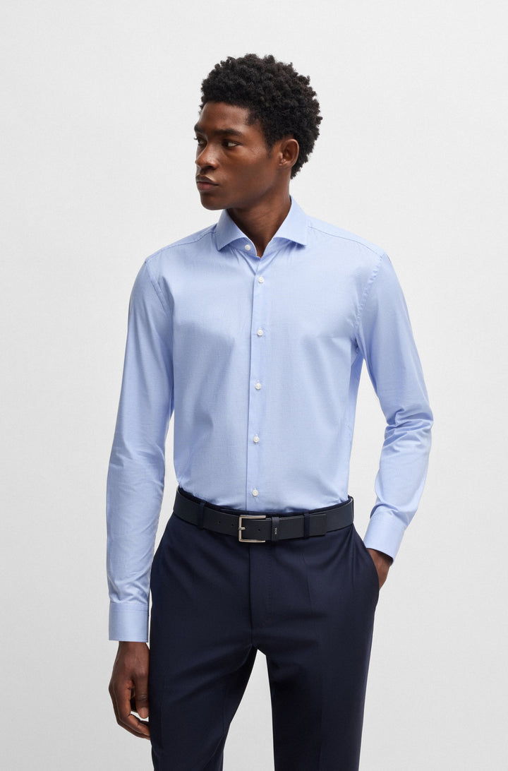 BOSS Formal Shirts Slim Fit - H-HANK-SPREAD-C1-222 50539134- Concorde Fashion#color_blue-450
