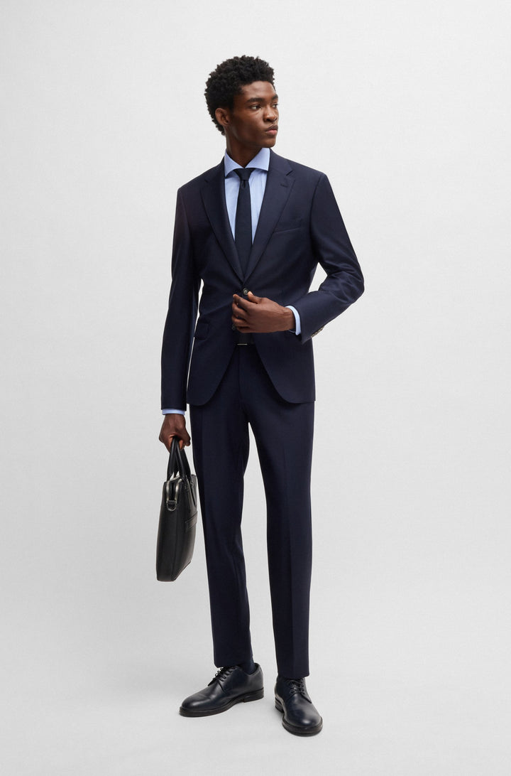 BOSS Formal Shirts Slim Fit - H-HANK-SPREAD-C1-222 50539134- Concorde Fashion#color_blue-450