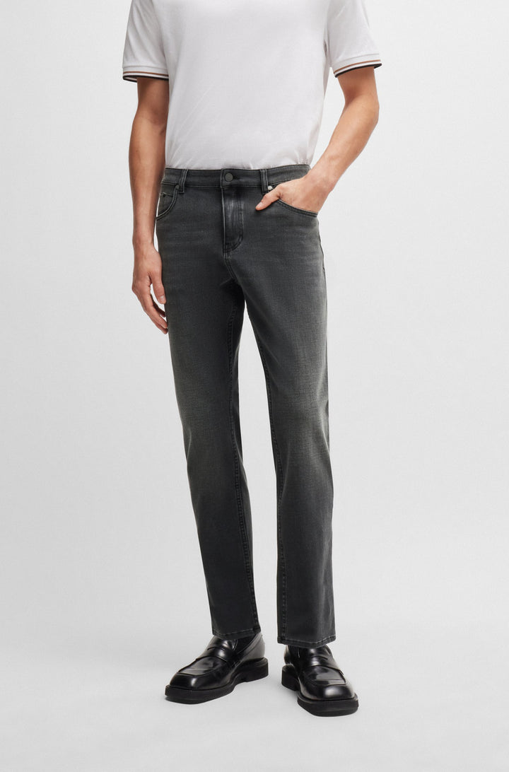 BOSS Jeans Slim Fit in Cotton Mix - P-DELAWARE 10262206 01-50522501- Concorde Fashion#color_grey-021