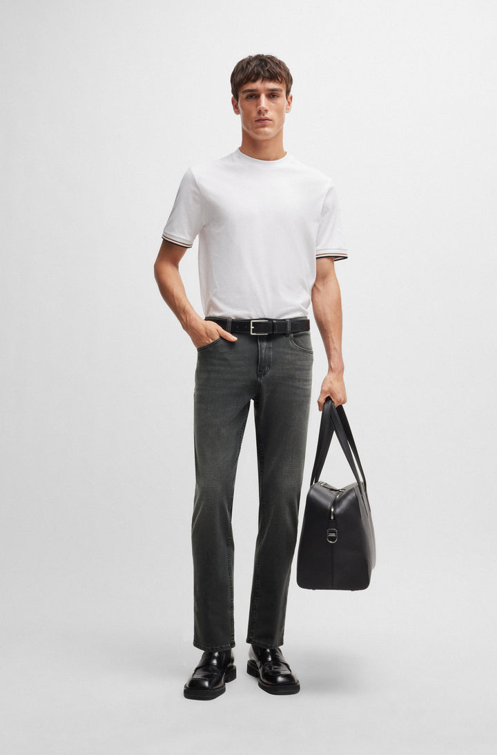 BOSS Jeans Slim Fit in Cotton Mix - P-DELAWARE 10262206 01-50522501- Concorde Fashion#color_grey-021