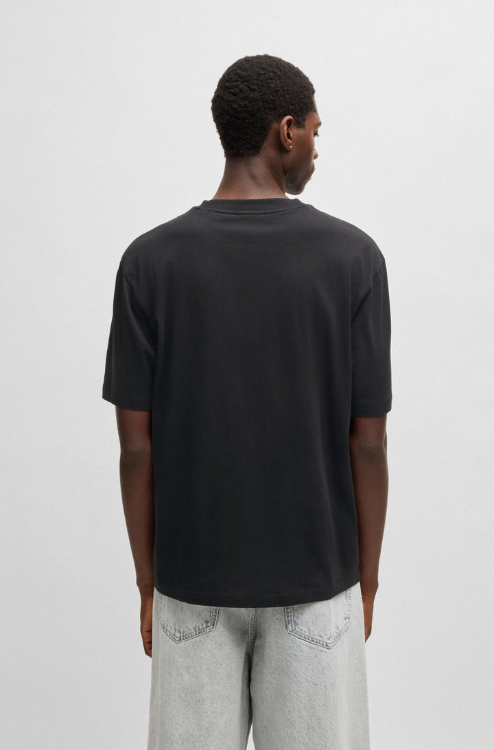 HUGO T-Shirts Regular Fit in Cotton - NEWROMI 10262283 01-50542934- Concorde Fashion#color_black-001