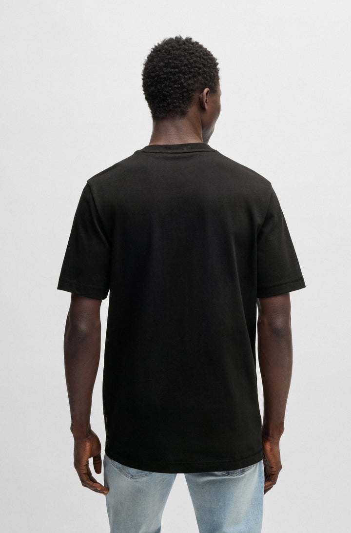 BOSS T-Shirts Regular Fit in Cotton - TE_LOGOSPACE 10262477 01-50539186- Concorde Fashion#color_black-001