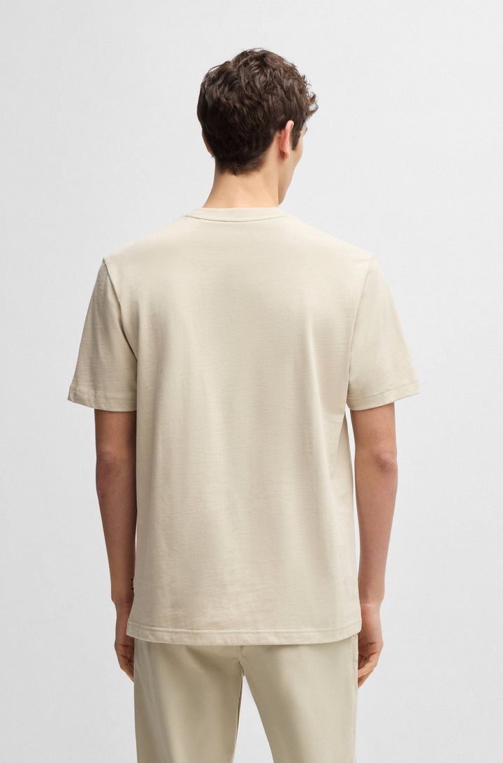 BOSS T-Shirts Regular Fit in Cotton - TE_LOGOSPACE 10262477 01-50539186- Concorde Fashion#color_beige-271