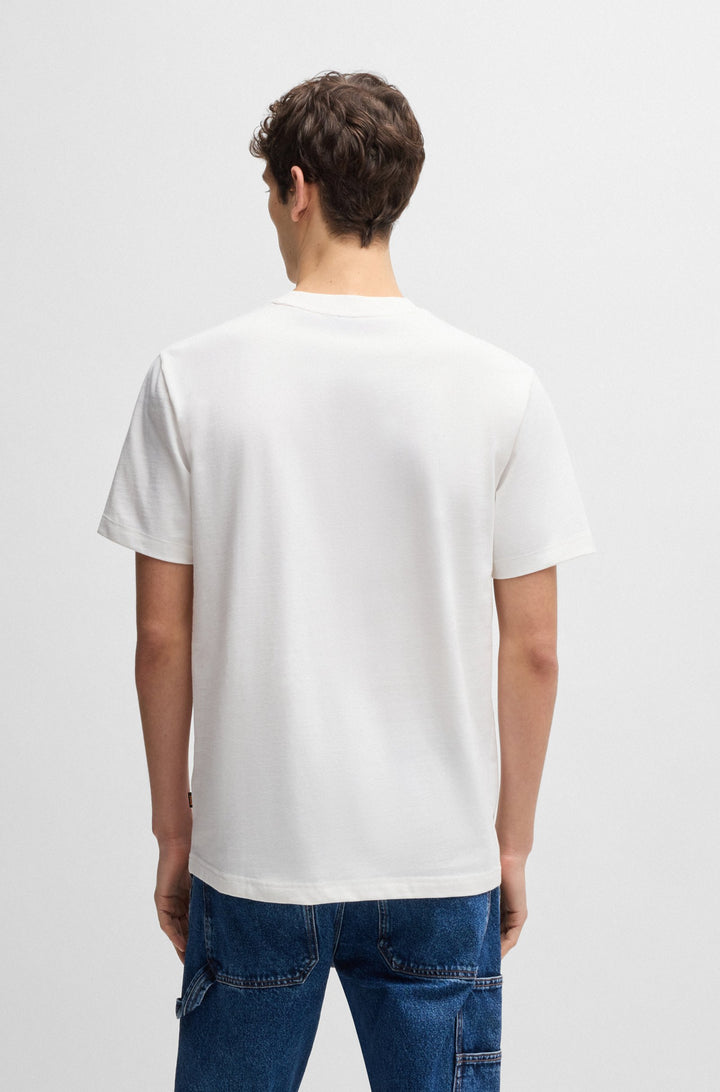 BOSS T-Shirts Regular Fit in Cotton - TE_LOGOSPACE 10262477 01-50539186- Concorde Fashion#color_white-101