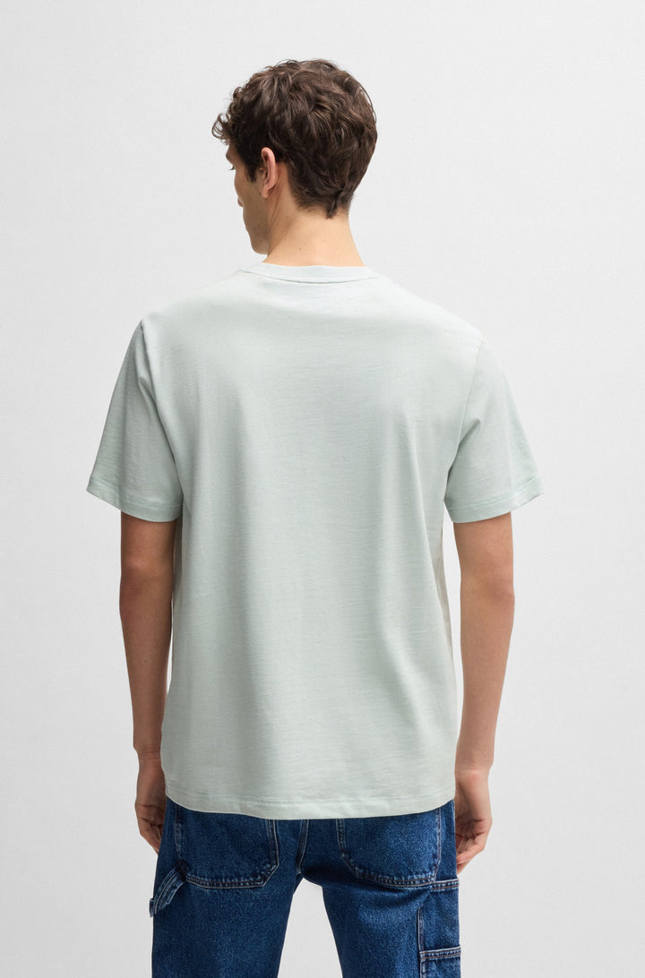 BOSS T-Shirts Regular Fit in Cotton - TE_LOGOSPACE 10262477 01-50539186- Concorde Fashion#color_blue-474