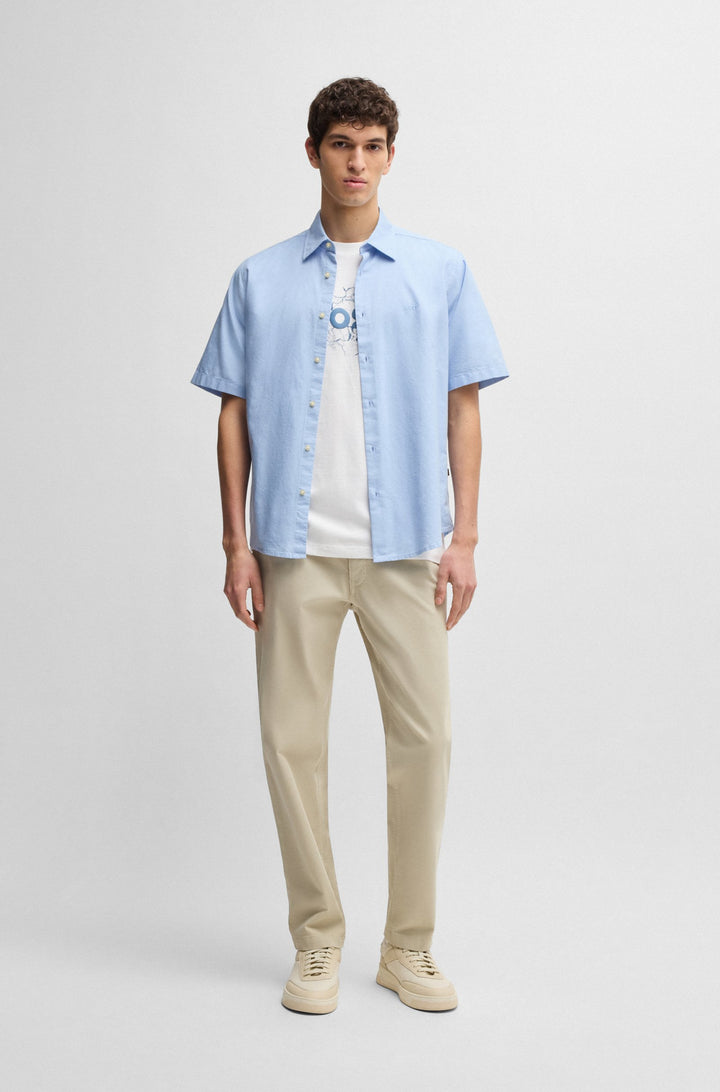 BOSS T-Shirts Regular Fit in Cotton - TE_LOGOSPACE 10262477 01-50539186- Concorde Fashion#color_white-100