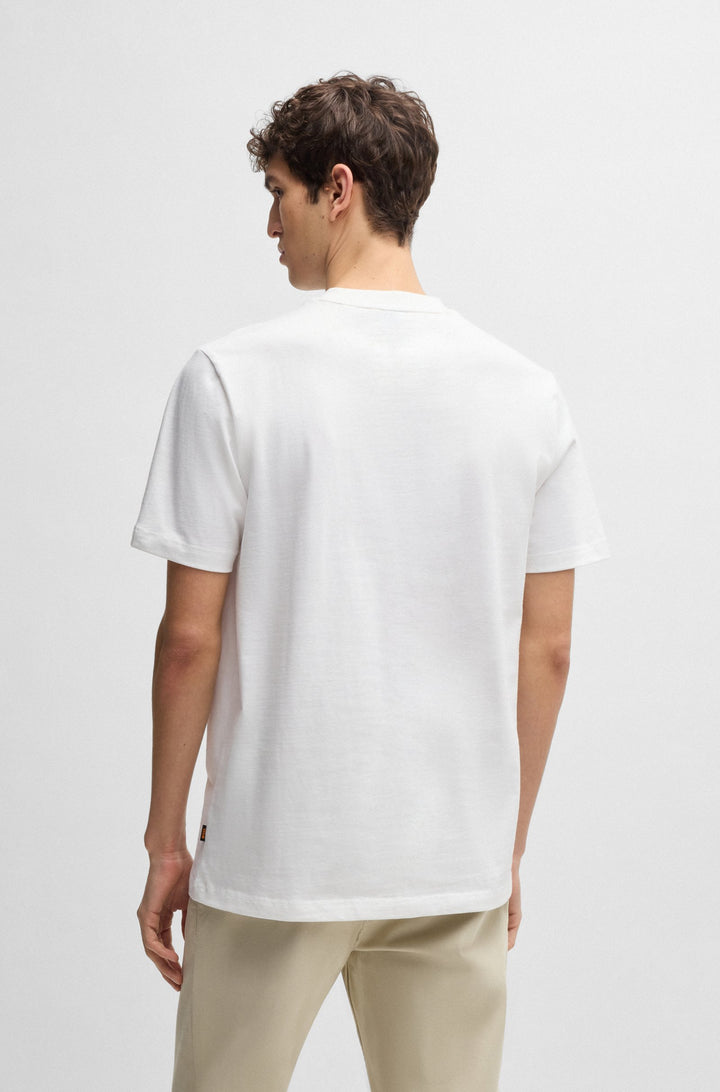 BOSS T-Shirts Regular Fit in Cotton - TE_LOGOSPACE 10262477 01-50539186- Concorde Fashion#color_white-100