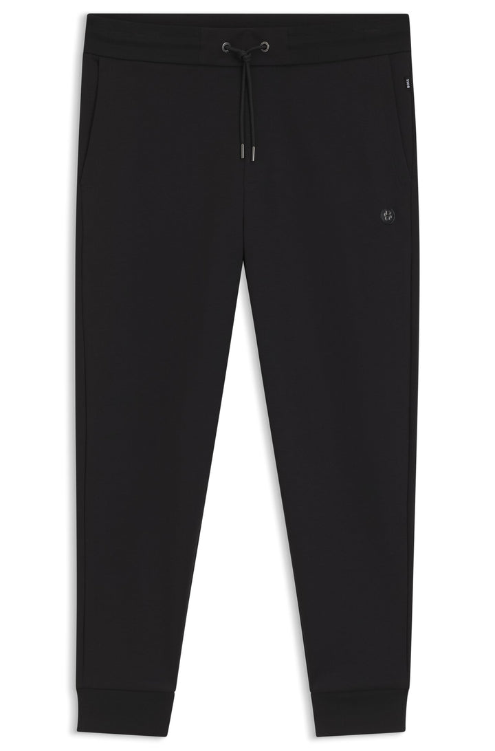 BOSS Jogging Pants Regular Fit in Cotton Mix - C-LOCSIN 01 10262912 01-50520322- Concorde Fashion#color_black-002
