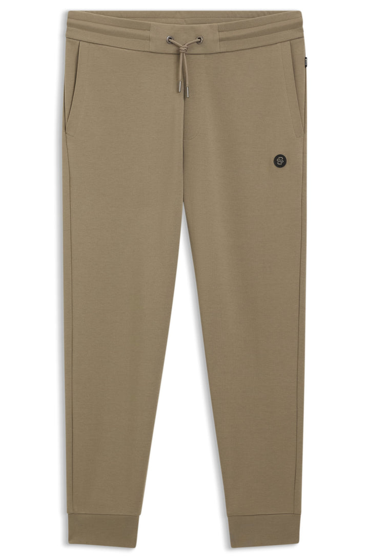 BOSS Jogging Pants Regular Fit in Cotton Mix - C-LOCSIN 01 10262912 01-50520322- Concorde Fashion#color_brown-245