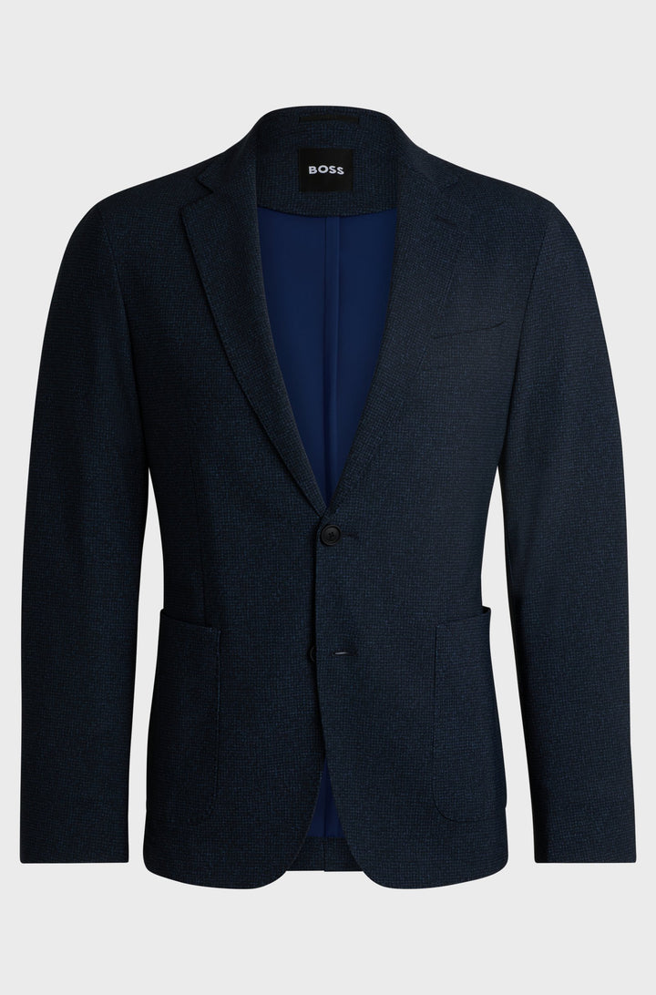 BOSS Blazers Slim Fit in Nylon Mix - P-HANRY-J-WG-233 10263952 01-50527897- Concorde Fashion#color_navy-404