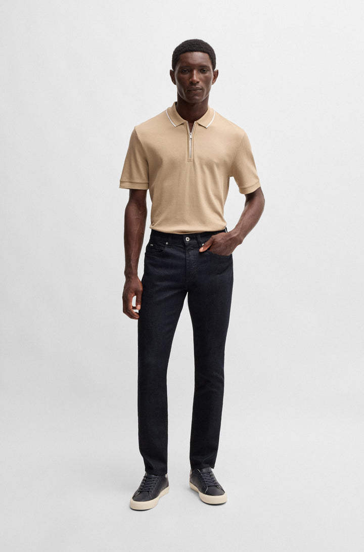 BOSS Jeans Slim Fit in Cotton Mix - H-DELAWARE 10265599 01-50527038- Concorde Fashion#color_navy-402