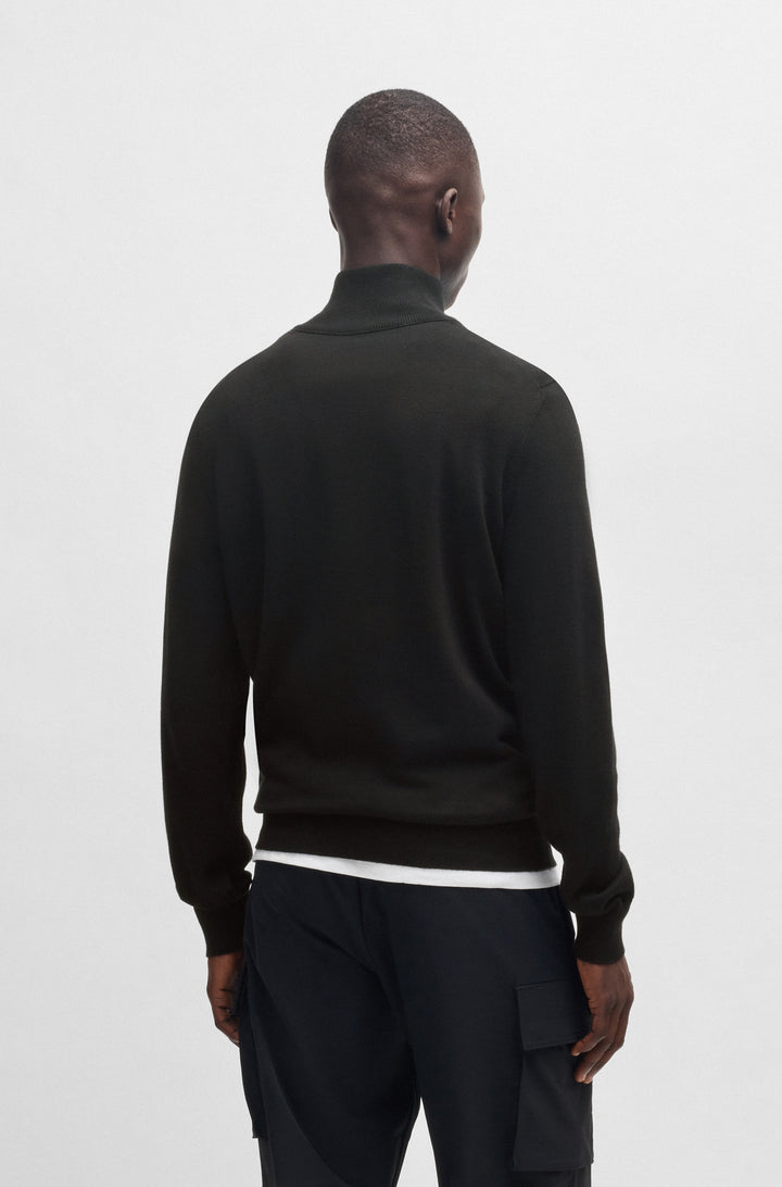 BOSS Sweaters Regular Fit in Cotton Mix - KANOBIX_S 10265846 01-50527585- Concorde Fashion#color_black-001