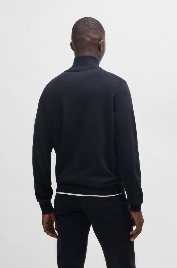 BOSS Sweaters Regular Fit in Cotton Mix - KANOBIX_S 10265846 01-50527585- Concorde Fashion#color_navy-404