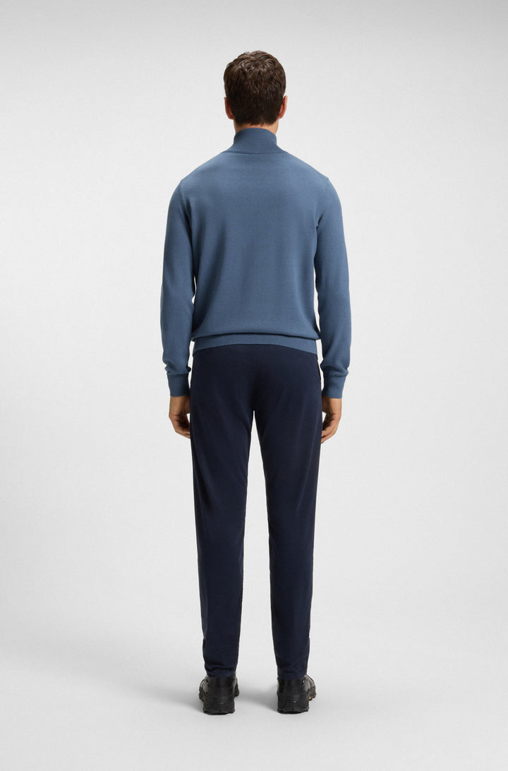 BOSS Sweaters Regular Fit in Cotton Mix - KANOBIX_S 10265846 01-50527585- Concorde Fashion#color_blue-495