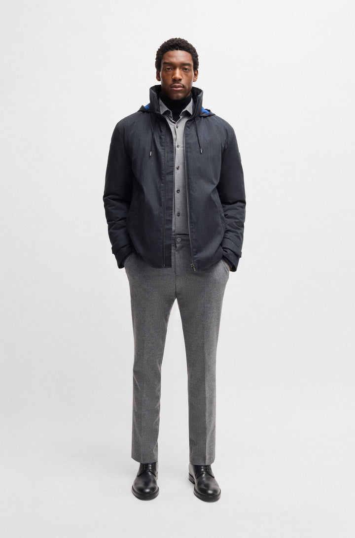 BOSS Casual Jackets Slim Fit in Polyetser Mix - P-CRANMER 10266073 01-50524227- Concorde Fashion#color_navy-404