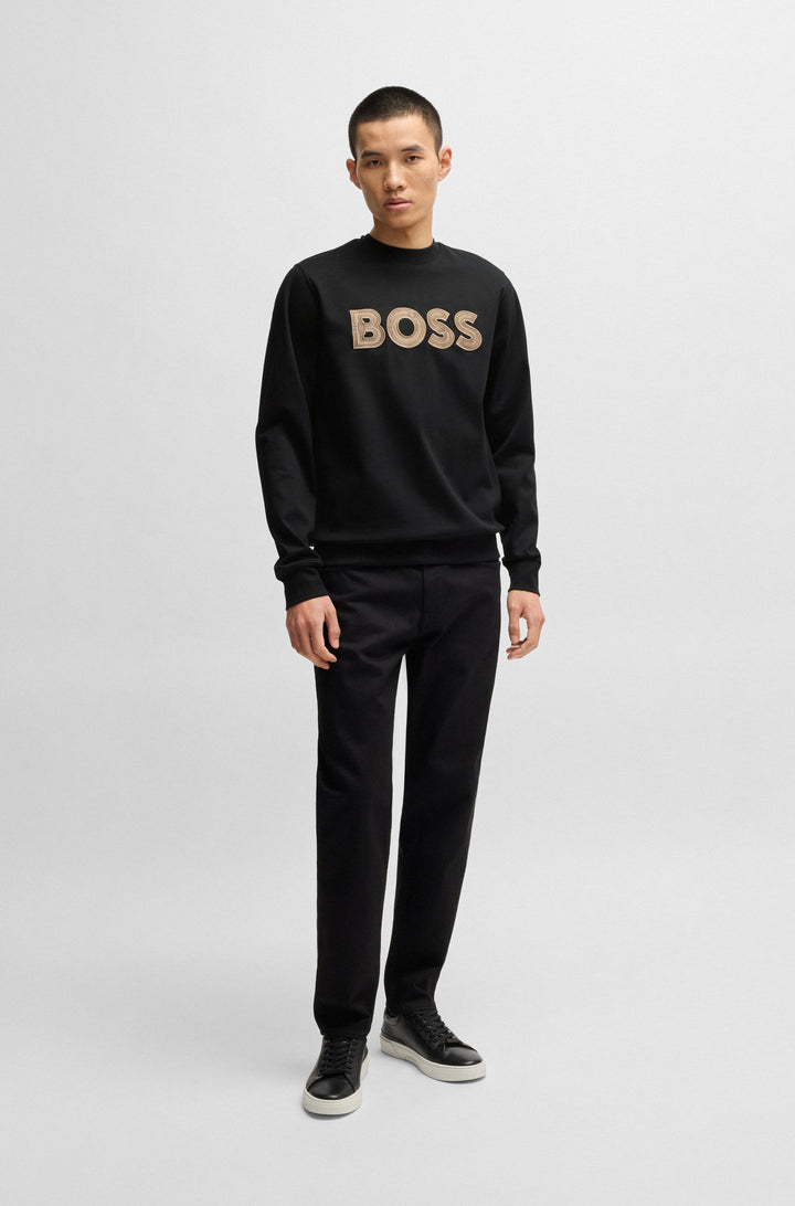 BOSS Sweatshirts Regular Fit in Cotton - C-SHARPE 10266285 01-50533817- Concorde Fashion#color_black-001