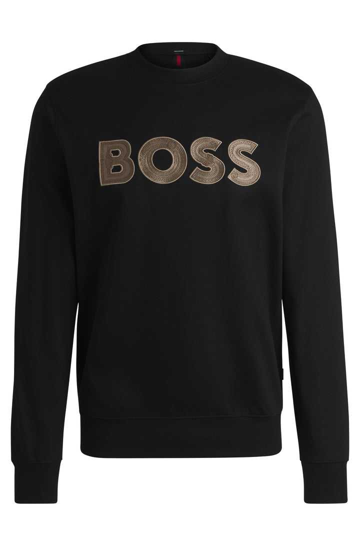 BOSS Sweatshirts Regular Fit in Cotton - C-SHARPE 10266285 01-50533817- Concorde Fashion#color_black-001