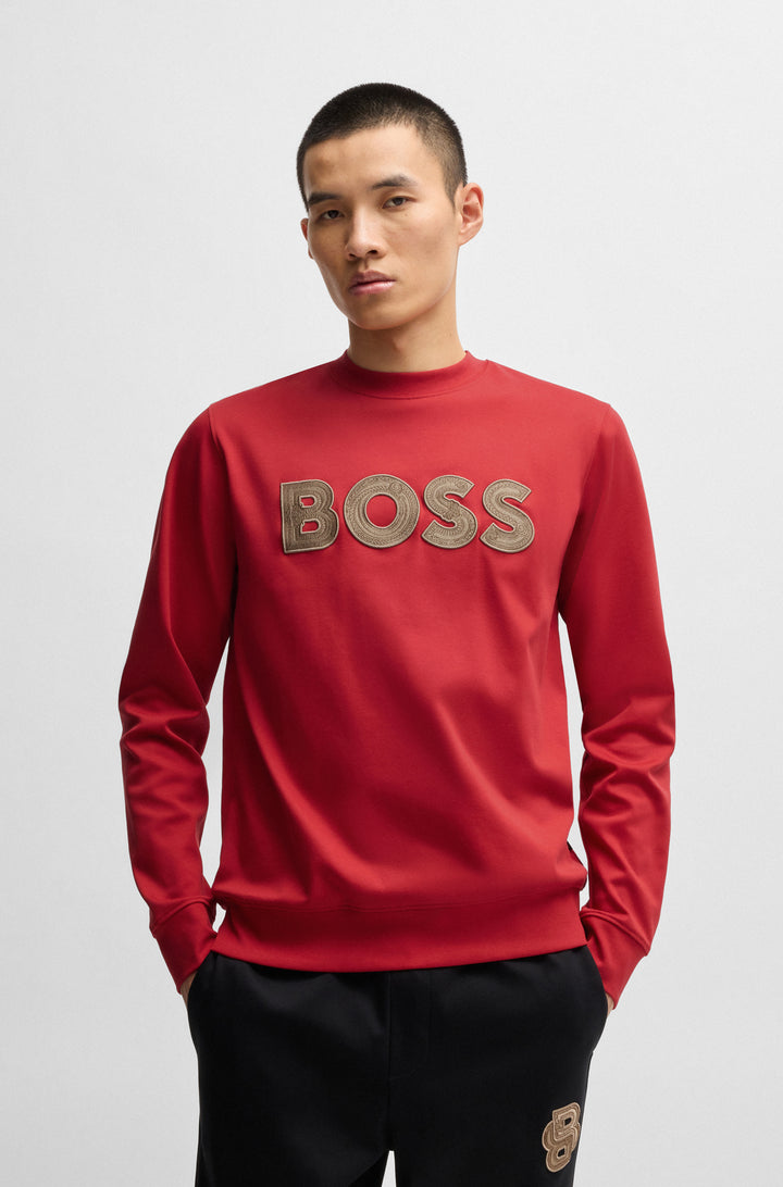BOSS Sweatshirts Regular Fit in Cotton - C-SHARPE 10266285 01-50533817- Concorde Fashion#color_red-629