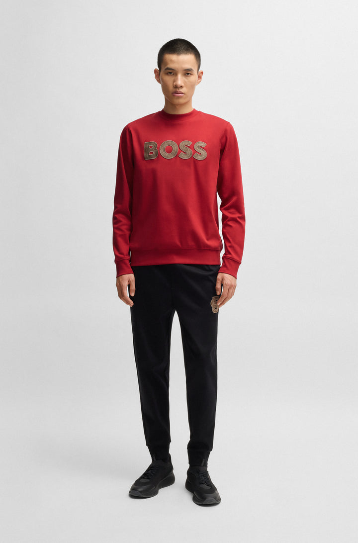 BOSS Sweatshirts Regular Fit in Cotton - C-SHARPE 10266285 01-50533817- Concorde Fashion#color_red-629