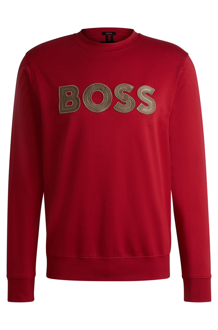 BOSS Sweatshirts Regular Fit in Cotton - C-SHARPE 10266285 01-50533817- Concorde Fashion#color_red-629