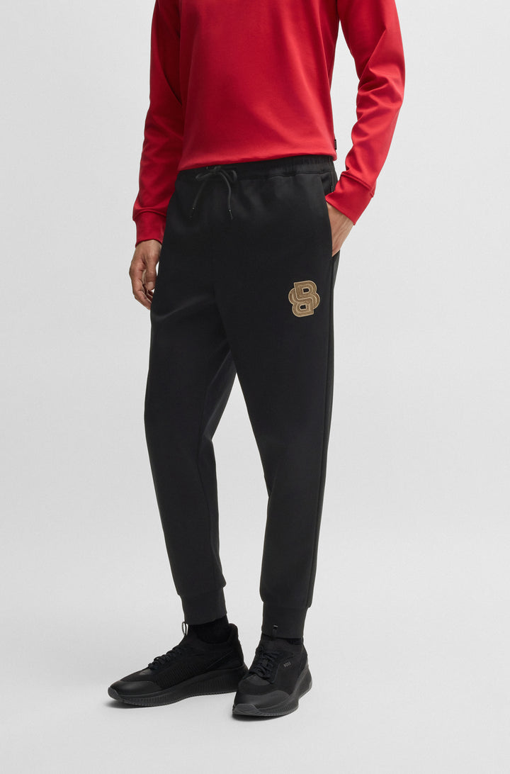 BOSS Jogging Pants Regular Fit in Cotton - C-LAMONT 10266285 01-50534515- Concorde Fashion#color_black-001