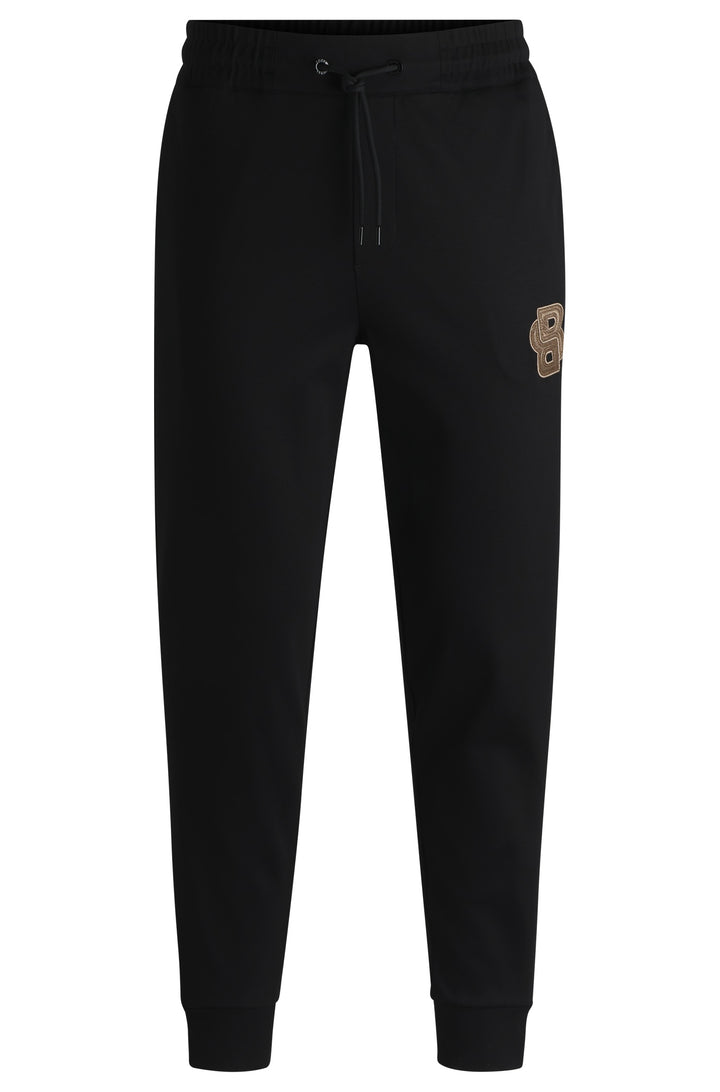 BOSS Jogging Pants Regular Fit in Cotton - C-LAMONT 10266285 01-50534515- Concorde Fashion#color_black-001