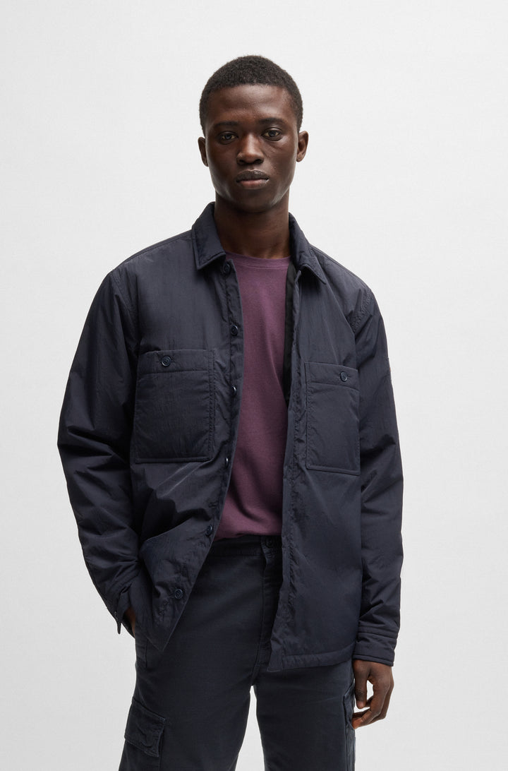 BOSS Casual Shirts Oversize Fit in Nylon - LOCKY_2_M 10266314 01-50530908- Concorde Fashion#color_navy-404