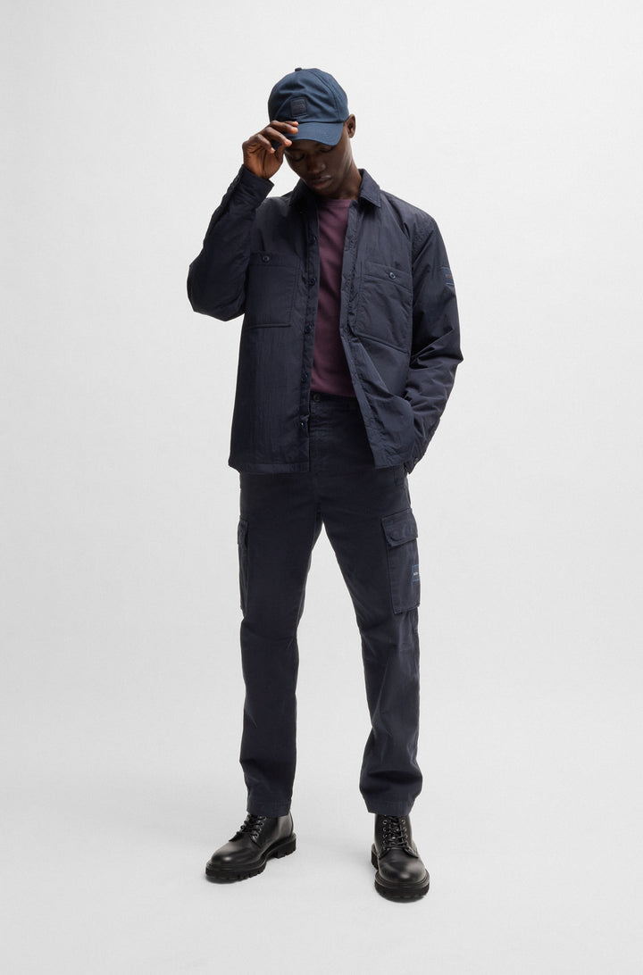 BOSS Casual Shirts Oversize Fit in Nylon - LOCKY_2_M 10266314 01-50530908- Concorde Fashion#color_navy-404