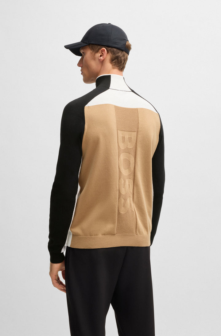 BOSS Sweaters Regular Fit in Cotton Mix - K_HYDRO-X_1 10266407 01-50528740- Concorde Fashion#color_black-001