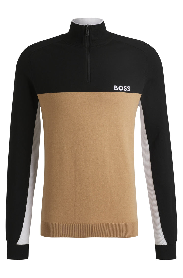 BOSS Sweaters Regular Fit in Cotton Mix - K_HYDRO-X_1 10266407 01-50528740- Concorde Fashion#color_black-001