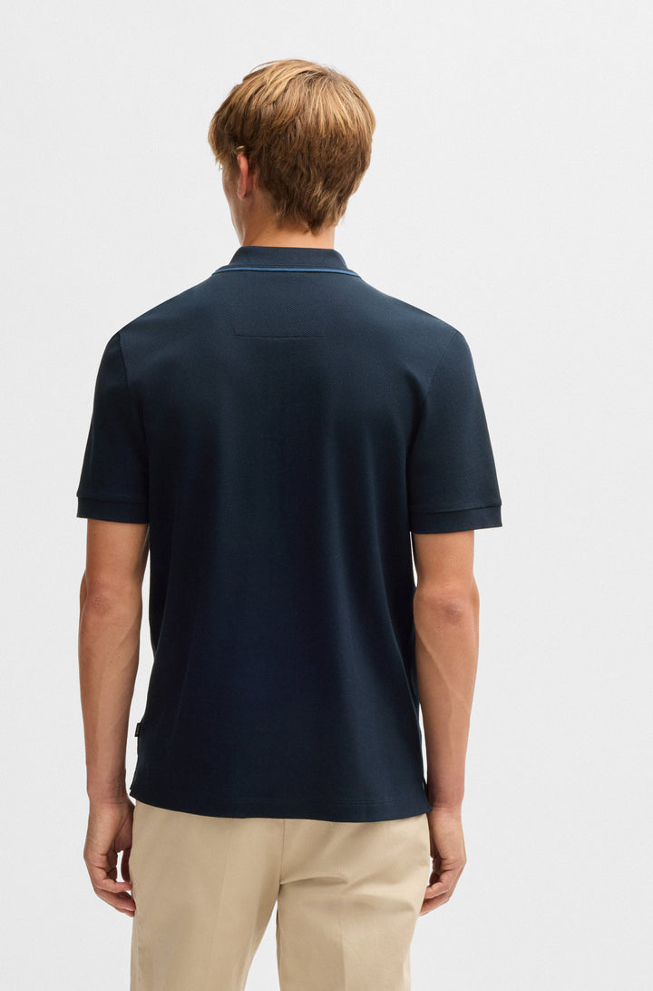 BOSS Polos Regular Fit in Cotton - H-PARAS 59 10266434 01-50532612- Concorde Fashion#color_navy-405