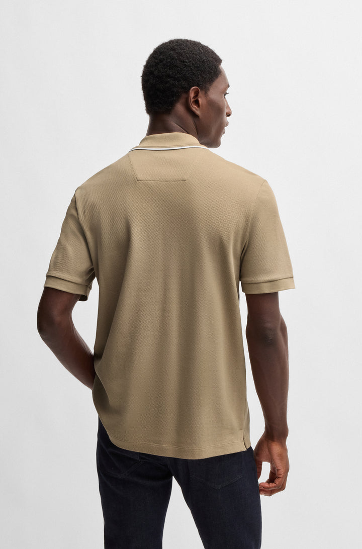 BOSS Polos Regular Fit in Cotton - H-PARAS 59 10266434 01-50532612- Concorde Fashion#color_beige-275