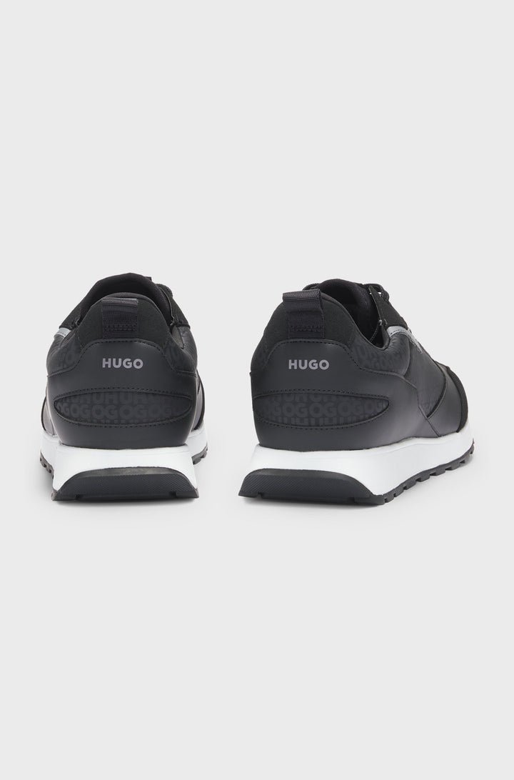 HUGO Sneakers  in Polyester - ICELIN_RUNN_MONO 10266583 01-50536205- Concorde Fashion#color_black-001