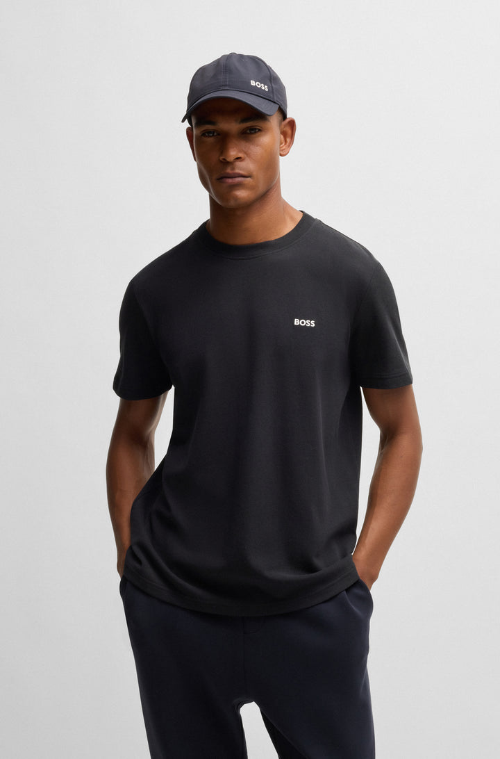 BOSS T-Shirts Regular Fit in Cotton - TADDY 10266738 01-50529941- Concorde Fashion#color_navy-402