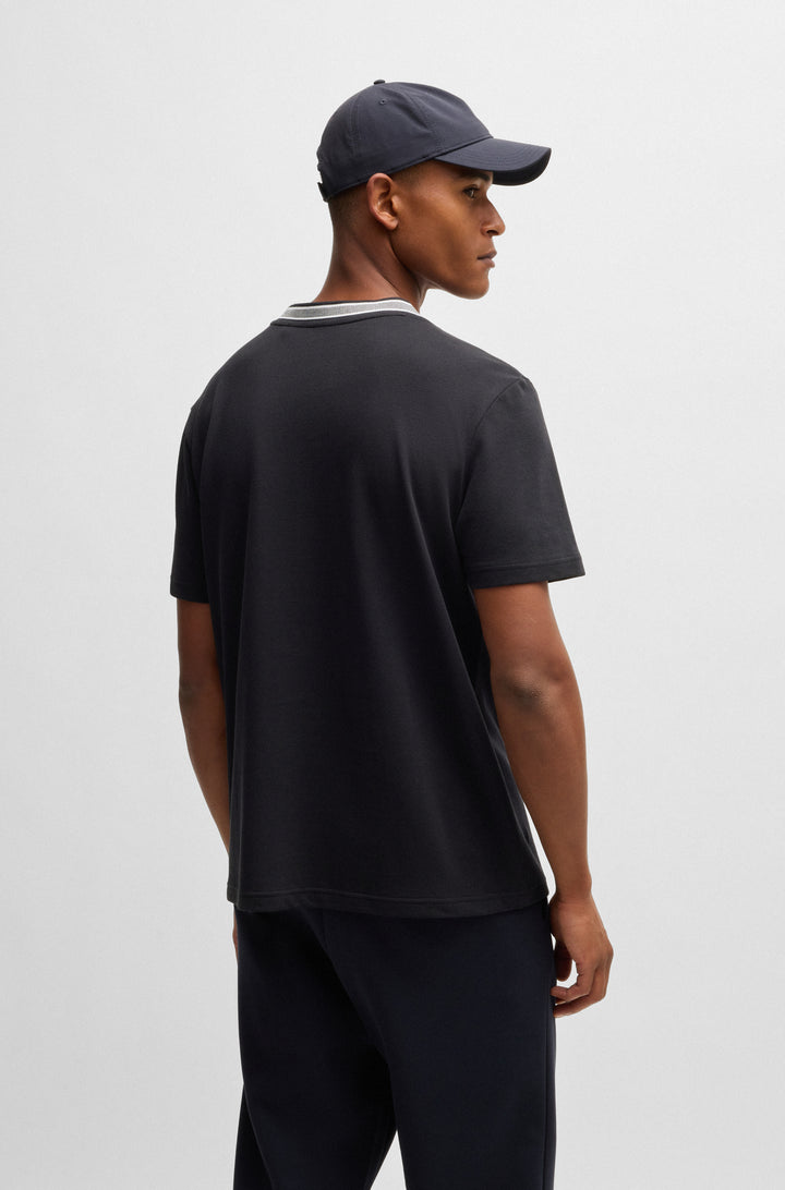 BOSS T-Shirts Regular Fit in Cotton - TADDY 10266738 01-50529941- Concorde Fashion#color_navy-402