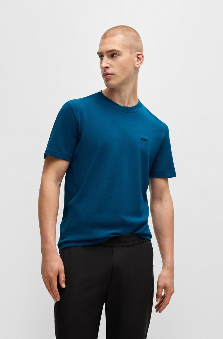 BOSS T-Shirts Regular Fit in Cotton - TADDY 10266738 01-50529941- Concorde Fashion#color_blue-494