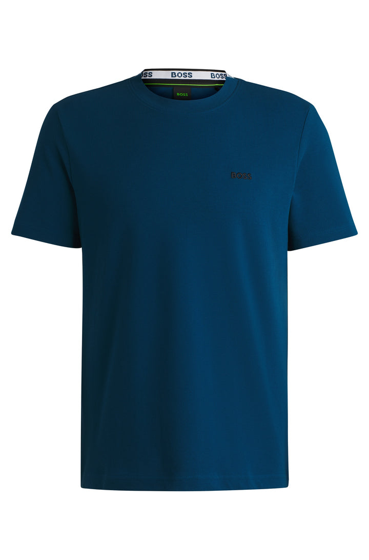 BOSS T-Shirts Regular Fit in Cotton - TADDY 10266738 01-50529941- Concorde Fashion#color_blue-494