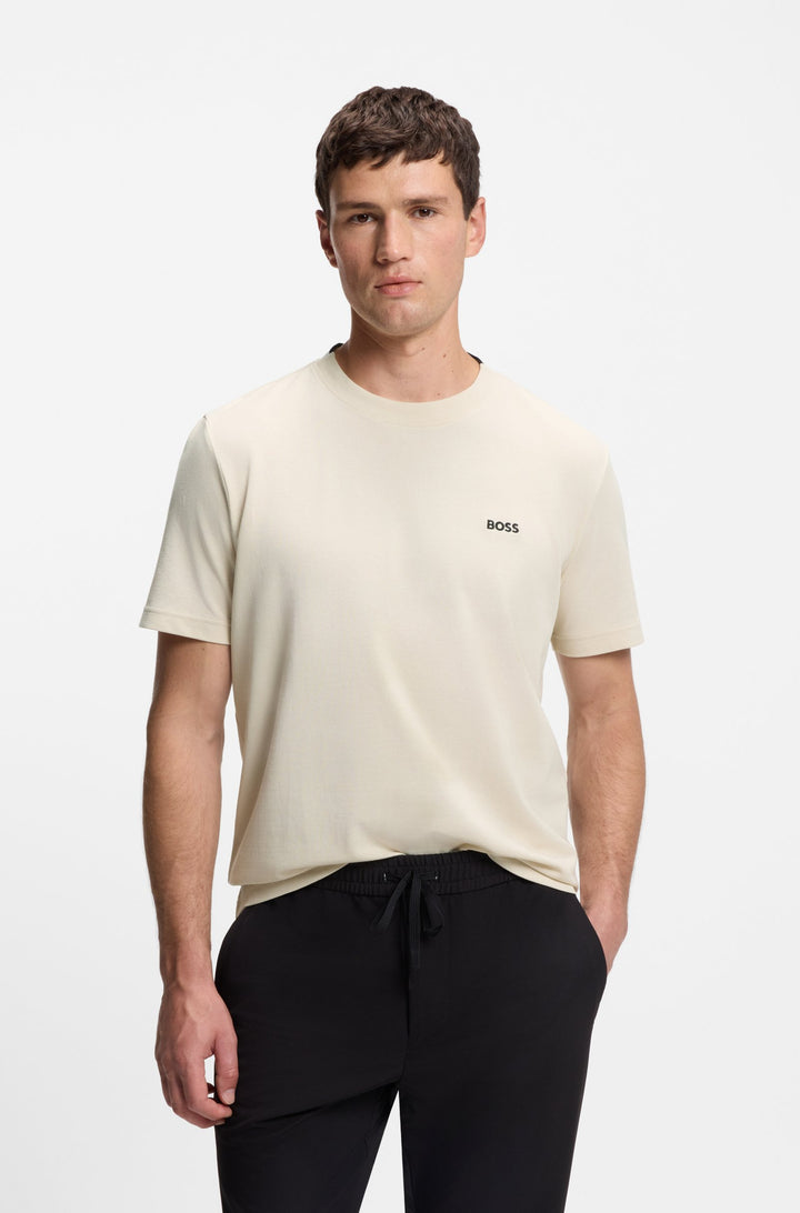 BOSS T-Shirts Regular Fit in Cotton - TADDY 10266738 01-50529941- Concorde Fashion#color_white-133