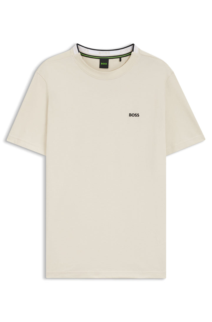 BOSS T-Shirts Regular Fit in Cotton - TADDY 10266738 01-50529941- Concorde Fashion#color_white-133