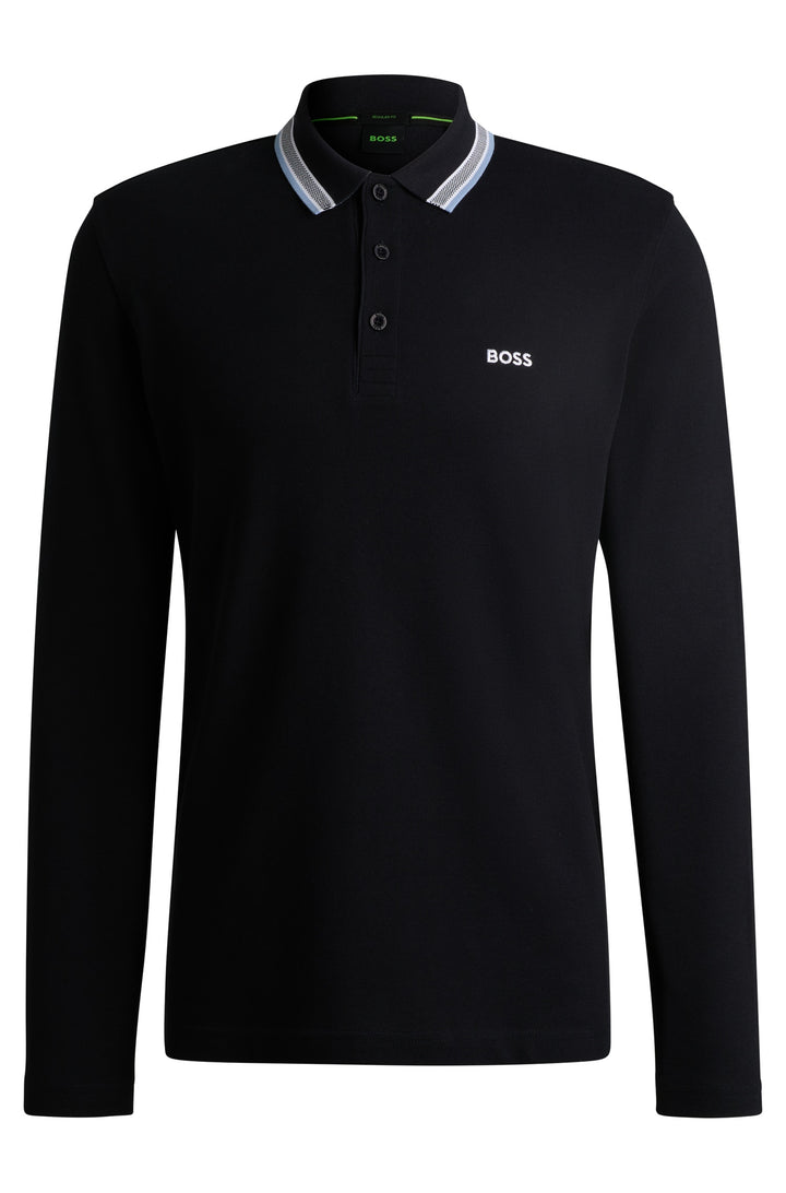 BOSS Polos Regular Fit in Cotton - PLISY 10266738 01-50536609- Concorde Fashion#color_navy-409
