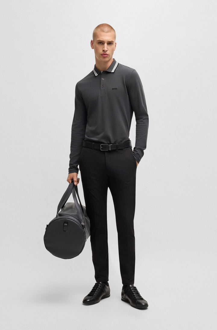 BOSS Polos Regular Fit in Cotton - PLISY 10266738 01-50536609- Concorde Fashion#color_grey-027