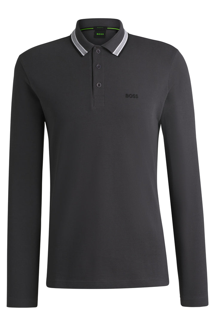 BOSS Polos Regular Fit in Cotton - PLISY 10266738 01-50536609- Concorde Fashion#color_grey-027