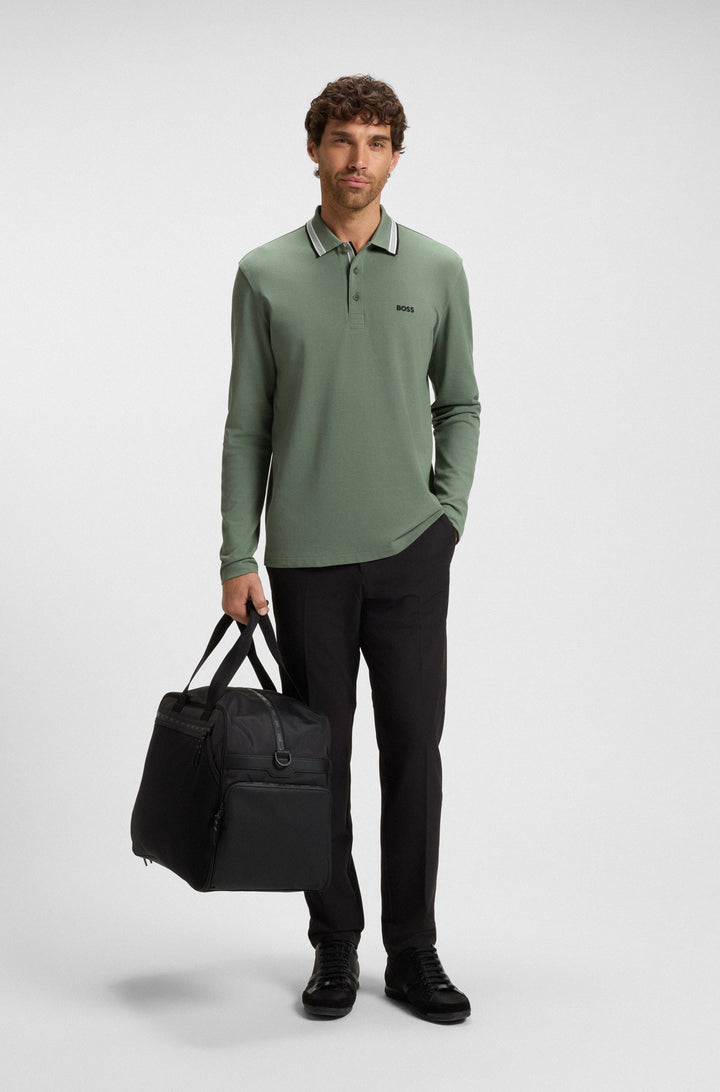 BOSS Polos Regular Fit in Cotton - PLISY 10266738 01-50536609- Concorde Fashion#color_green-359