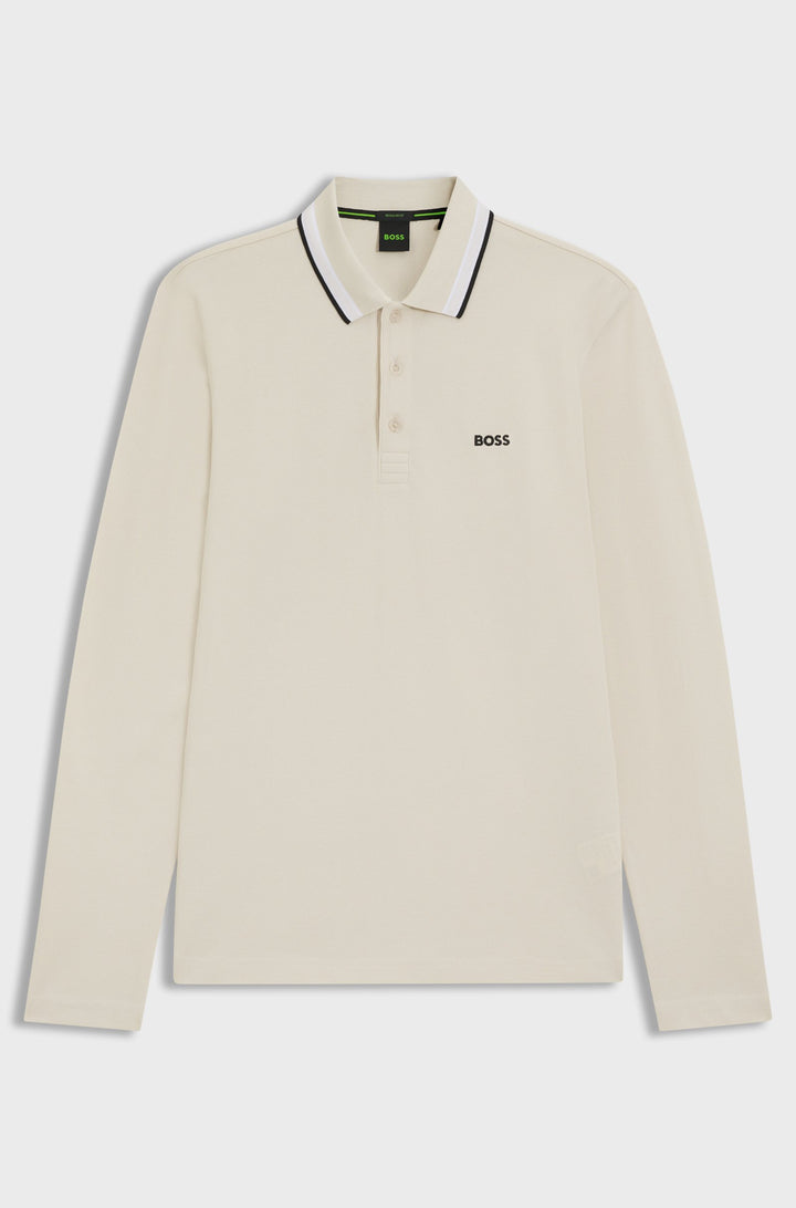 BOSS Polos Regular Fit in Cotton - PLISY 10266738 01-50536609- Concorde Fashion#color_white-133
