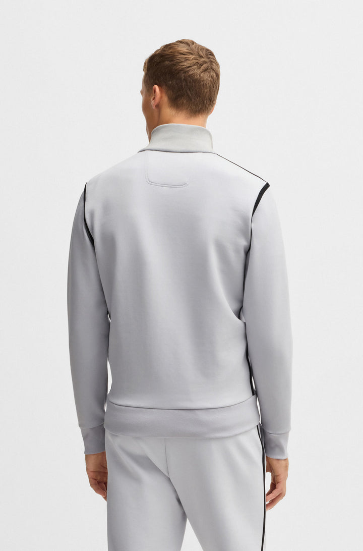 BOSS Sweatshirts Regular Fit in Cotton Mix - SKAZ TAPE 10266755 01-50530036- Concorde Fashion#color_grey-054