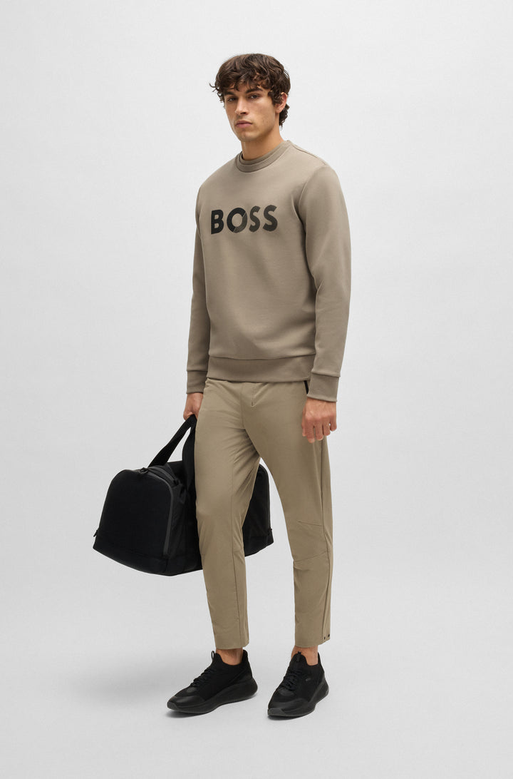 BOSS Sweatshirts Regular Fit in Cotton Mix - SALBO TAPE LOGO 10266755 01-50535117- Concorde Fashion#color_green-334
