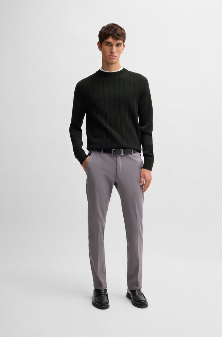 BOSS Sweaters Regular Fit in Wool Mix - H-BELUGO 10267171 01-50531162- Concorde Fashion#color_black-001